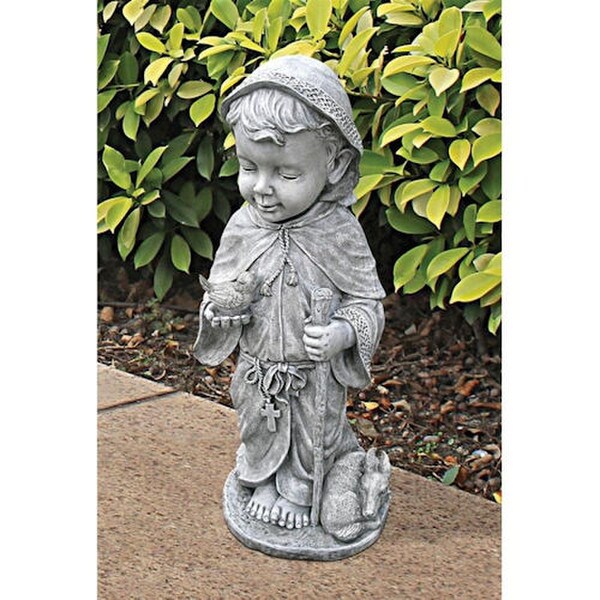 Children Baby Saint Francis Sculpture Large Italian Franciscan monk